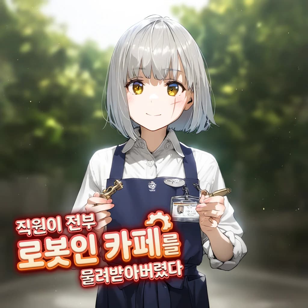 직원이 전부 로봇인 카페를 물려받아버렸다
